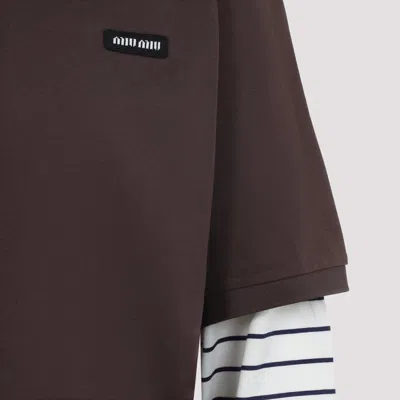 Miu Miu Lapel Long Sleeve Polo Shirt