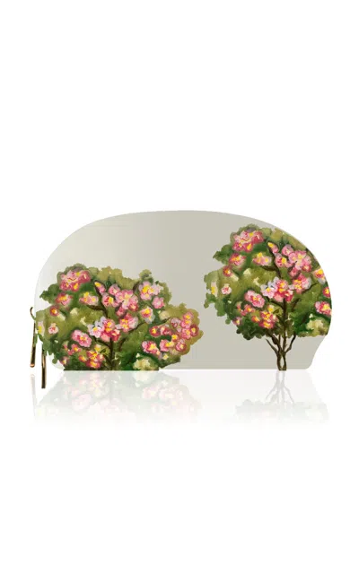 Alepel Magnolia Faux Leather Makeup Bag