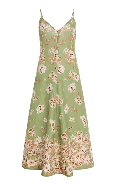 Cara Cara Mae Linen Midi Dress