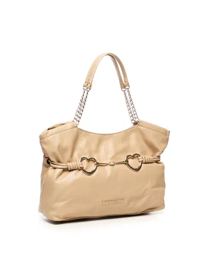 Love Moschino Hearts Tote Bag With Chain Handles