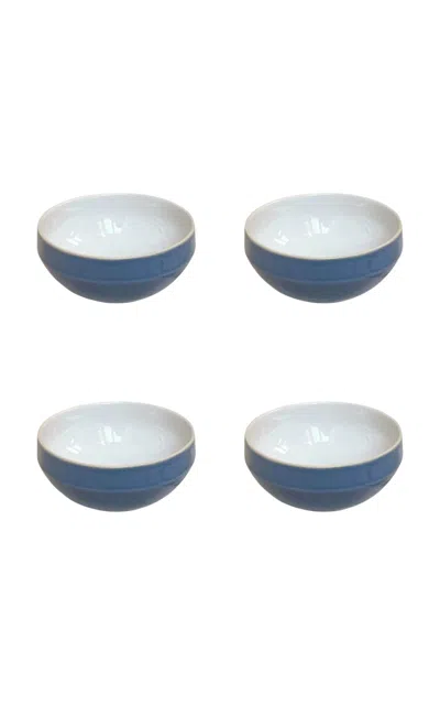 The Lino Essential Stoneware Cereal Bowl In Blue