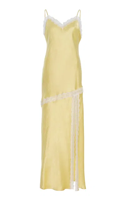 Third Form Exclusive Lace-detailed Satin Midi Slip Dress