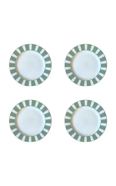 The Lino Essential Stoneware Dinner Plate In Blue