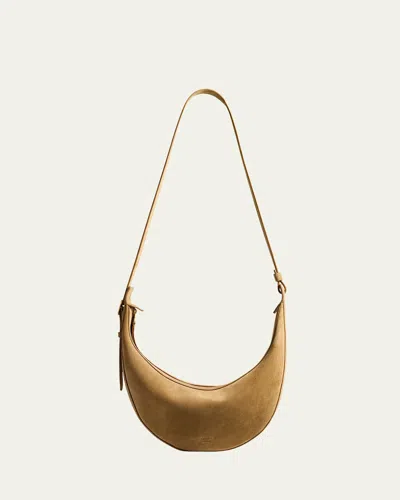 Khaite Augustina Small Suede Crossbody Bag