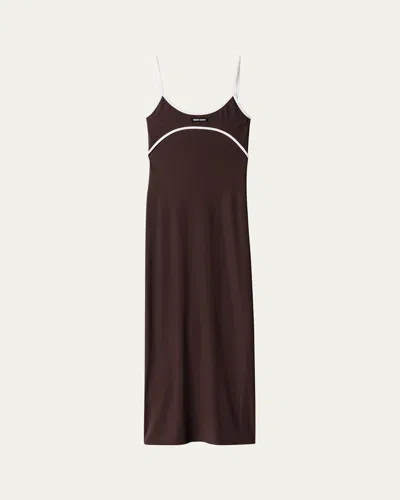 Miu Miu Jersey Stretch Tank Top Midi Dress