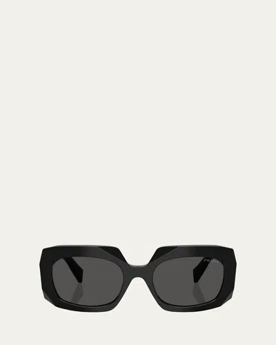 Prada Pr B23sf Acetate Square Sunglasses