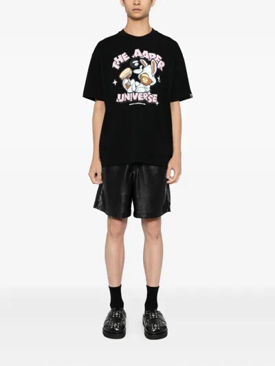 Aape By A Bathing Ape Aaper T-shirt In Black