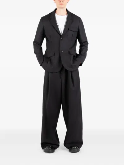 Société Anonyme Pleated Pants In Black