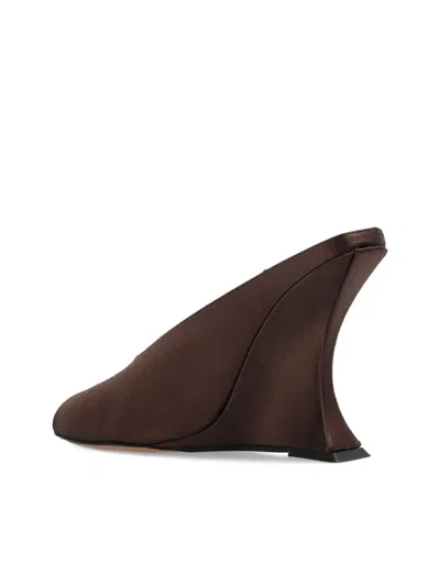 Paris Texas 125mm Satin Heeled Sandals In Brown