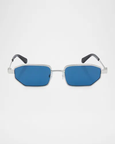 Off-white Men's Loa Metal Rectangle Sunglasses