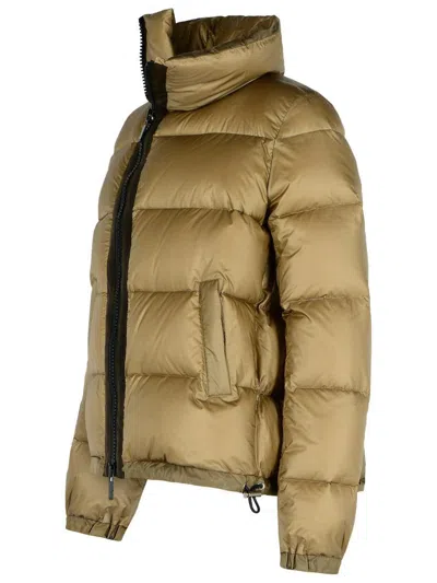 Sacai Beige Polyamide Down Jacket In Brown