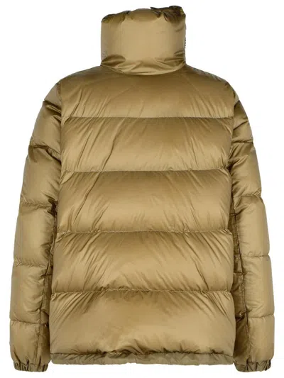 Sacai Beige Polyamide Down Jacket In Brown