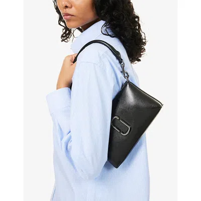 Marc Jacobs Womens Black The Snapshot Dtm Convertible Leather Shoulder Bag