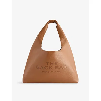 Marc Jacobs Womens Argan Oil The Sack Leather Shoulder Bag