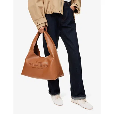 Marc Jacobs Womens Argan Oil The Sack Leather Shoulder Bag