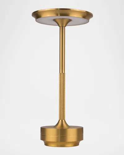 Ellington Riki 11" Rechargeable Led Table Lamp In Gold