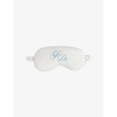 Savage X Fenty X Fenty Womens Hazy White I Do Satin Eye Mask