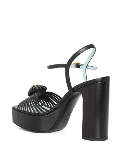 Valentino Garavani Sandal Royal Platform Sandal In Kidskin 115mm Woman Black 40.5 In Black