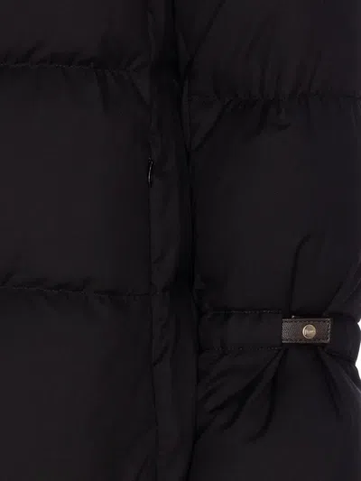 Herno Bell-sleeve Quilted Padded Jacket In Black