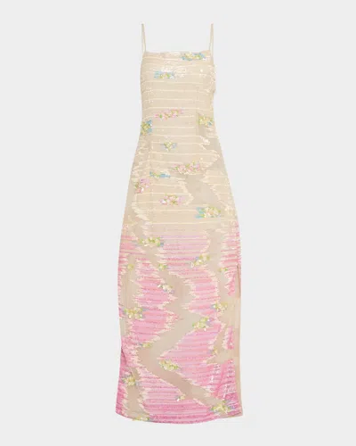 La Fuori Ombre Embellished Tulle Gown