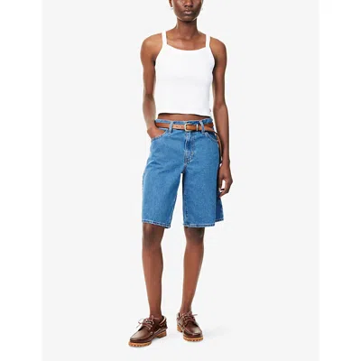 Levi's Womens Foolish Love Baggy Dad Mid-rise Denim Jorts