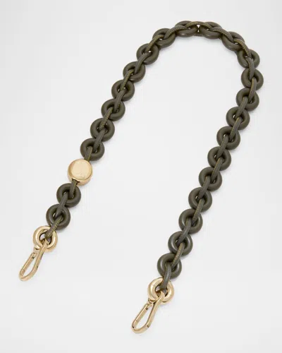 Loewe Donut Chain Shoulder Strap In Leather