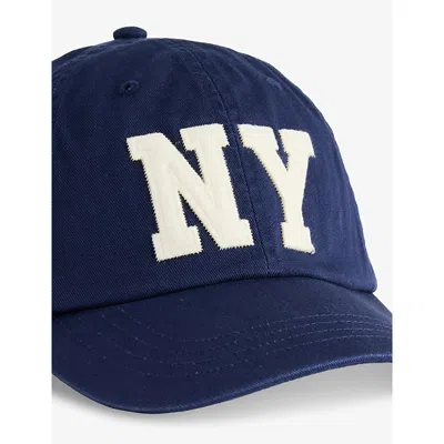 Polo Ralph Lauren Mens Newport Navy Classic Logo-embroidered Adjustable Cotton Cap