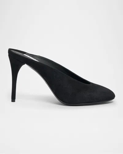 Alaïa Decolette Suede Mules