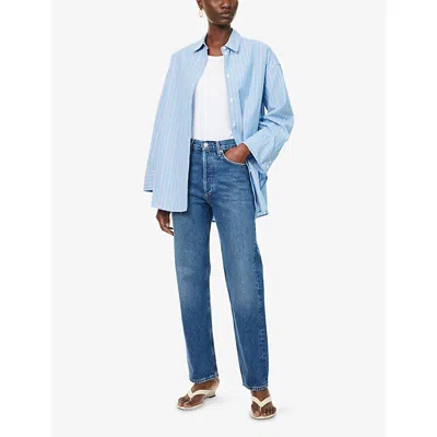 Agolde Womens Bounty 90's Straight-leg Denim Jeans