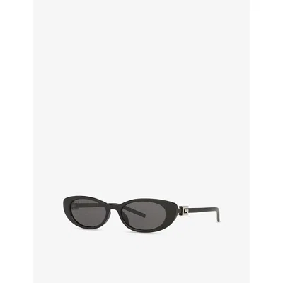 Gucci Womens Black Gg1680s Cat Eye-frame Injected Sunglasses
