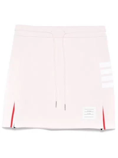 Thom Browne 4-bar Jersey Mini Skirt In Pink