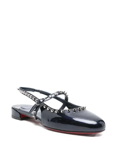 Christian Louboutin Women Sweetie Jane Leather Ballets In Blue