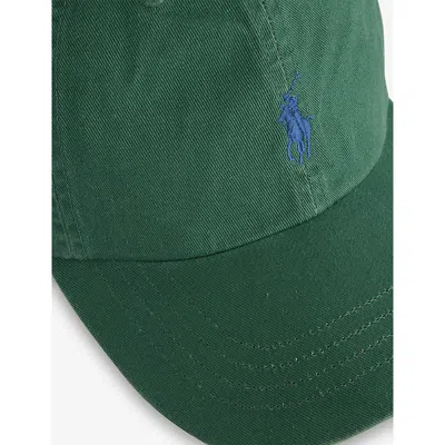 Polo Ralph Lauren Mens Washed Forest Classic Logo-embroidered Adjustable Cotton Cap