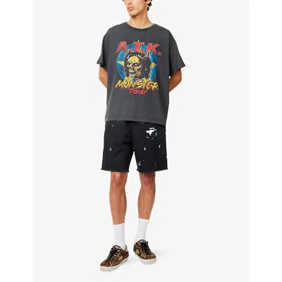 Gallery Dept. Mens Vintage Black Monster Tour Graphic-print Cotton-jersey T-shirt In Black