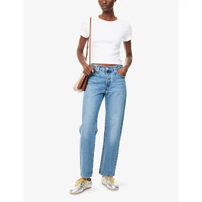 Levi's Womens Sweetest Taboo 501® 90's Ankle Straight-leg Denim Jeans