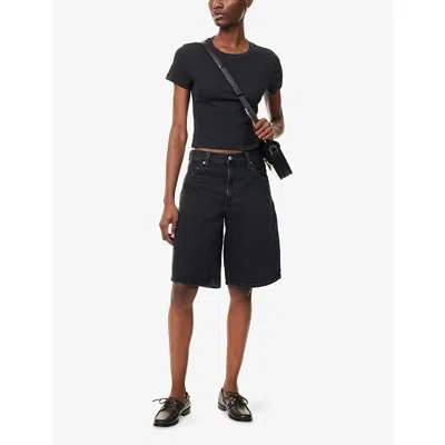 Levi's Womens Caviar Cotton Essential Sporty Cotton-jersey T-shirt In Black
