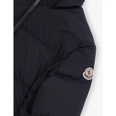 Moncler Navy Cermasa Padded Shell-down Jacket 4-1 In Black