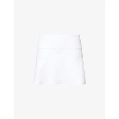 Lululemon Womens White Align High-waist Stretch-woven Mini Skirt