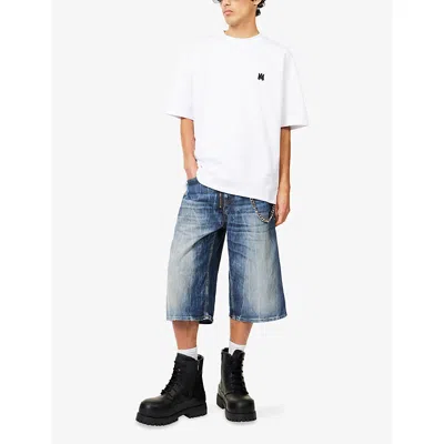 Amiri Mens White Regular-fit Skater Cotton-jersey T-shirt In White