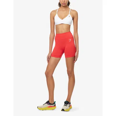 Gymshark Womens Red Vital Sculpt Seamless Shorts Xl In Red