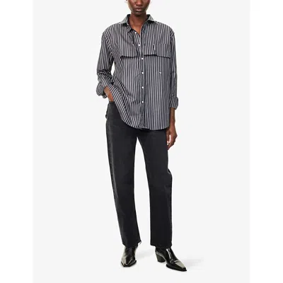 Agolde The Low-slung Baggy Jeans In Black