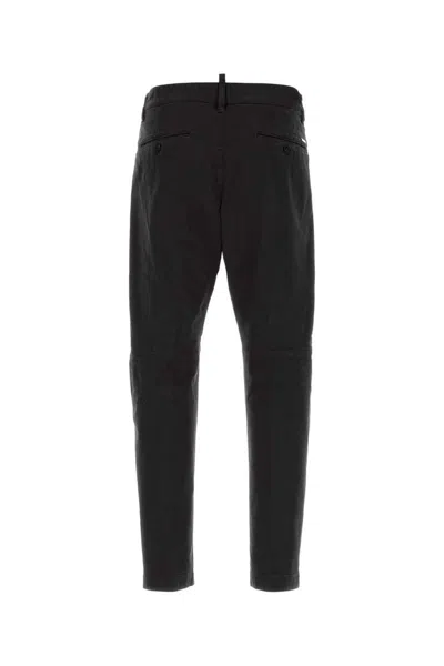 Dsquared2 Dsquared Black Stretch Cotton Sexy Chino Pant In Black