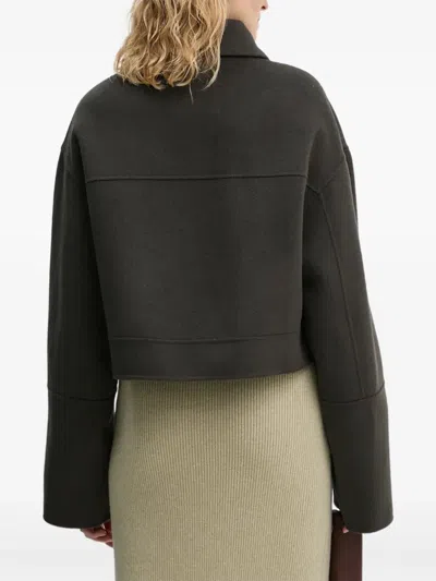 Nanushka Buttoned Flap-pocket Jacket In Black