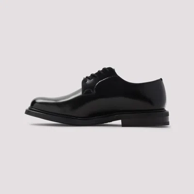 Church's Black Leather Lace Up Shoes In Black