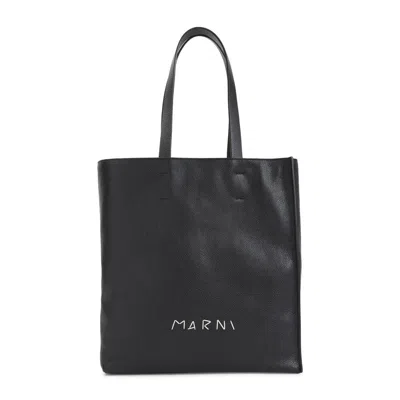 Marni Museo Soft New Large Shoulder Bag In Black