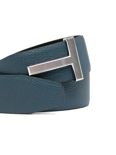 Tom Ford Klassischer Gürtel In Blue