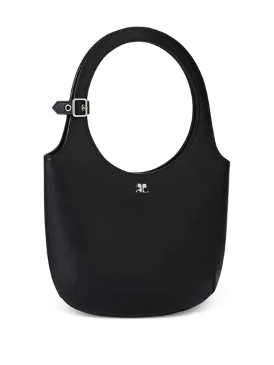 Courrèges Holy Schultertasche Aus Leder
