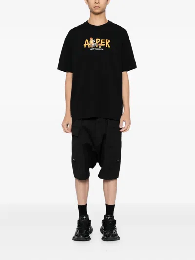 Aape By A Bathing Ape Aaper T-shirt In Black