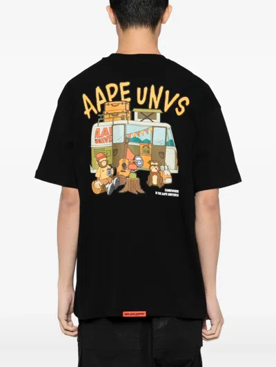 Aape By A Bathing Ape Aaper T-shirt In Black