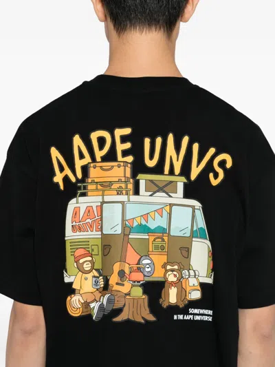 Aape By A Bathing Ape Aaper T-shirt In Black